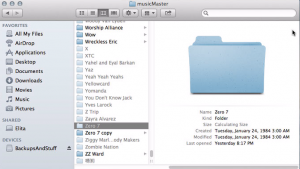 finder shows the greyed out and inaccessible folders.