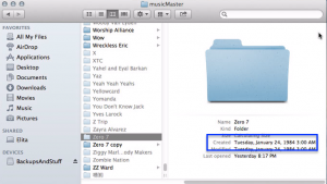 finder shows the creation date as 01/24/1984